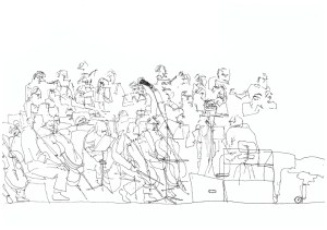 Faserstift auf Papier