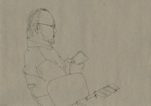 Faserstift auf Papier